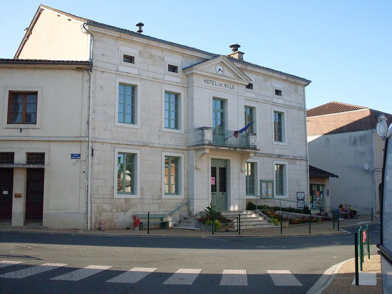 Town hall Saint-Pardoux-la-Rivière, Dordogne, France